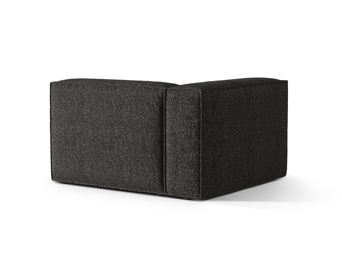 Nuria Boucle Modular Sofa links 1 Sitzer in Anthracite-Monet präsentiert im Onlineshop von KAQTU Design AG. Modulares Sofa ist von Micadoni