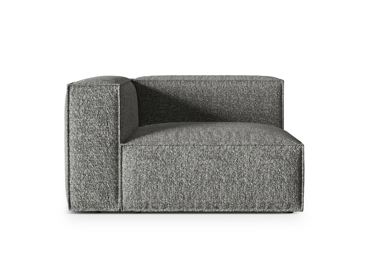 Nuria Boucle Modular Sofa links 1 Sitzer in Graphite-Monet präsentiert im Onlineshop von KAQTU Design AG. Modulares Sofa ist von Micadoni