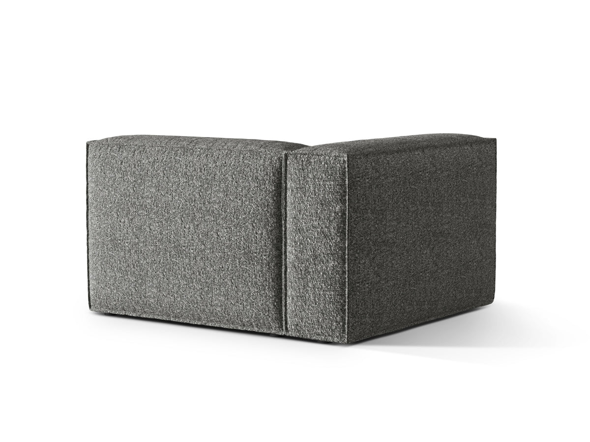 Nuria Boucle Modular Sofa links 1 Sitzer in Graphite-Monet präsentiert im Onlineshop von KAQTU Design AG. Modulares Sofa ist von Micadoni