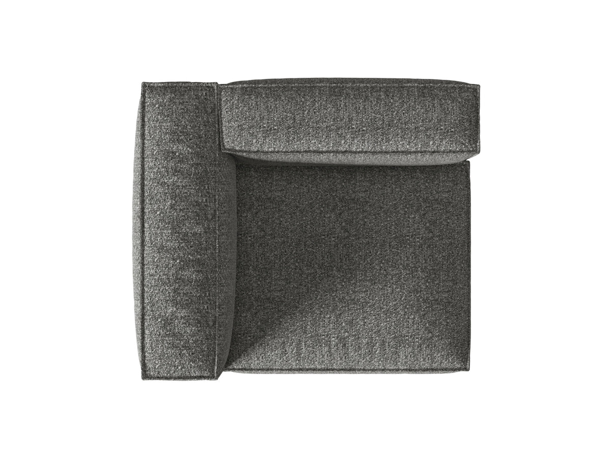 Nuria Boucle Modular Sofa links 1 Sitzer in Graphite-Monet präsentiert im Onlineshop von KAQTU Design AG. Modulares Sofa ist von Micadoni