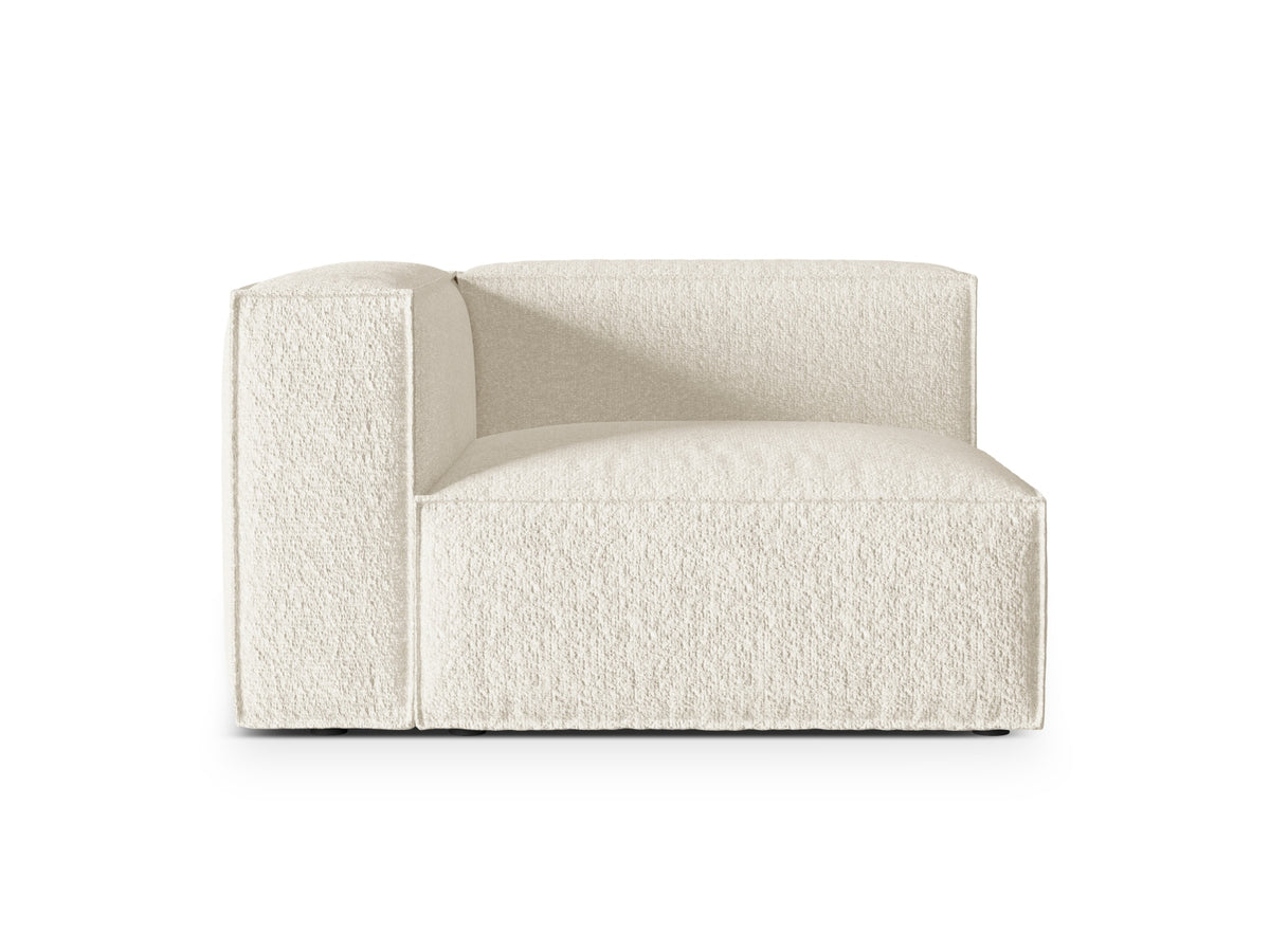 Nuria Boucle Modular Sofa links 1 Sitzer in Ivory-Monet präsentiert im Onlineshop von KAQTU Design AG. Modulares Sofa ist von Micadoni