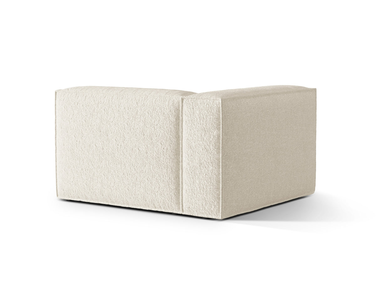 Nuria Boucle Modular Sofa links 1 Sitzer in Ivory-Monet präsentiert im Onlineshop von KAQTU Design AG. Modulares Sofa ist von Micadoni