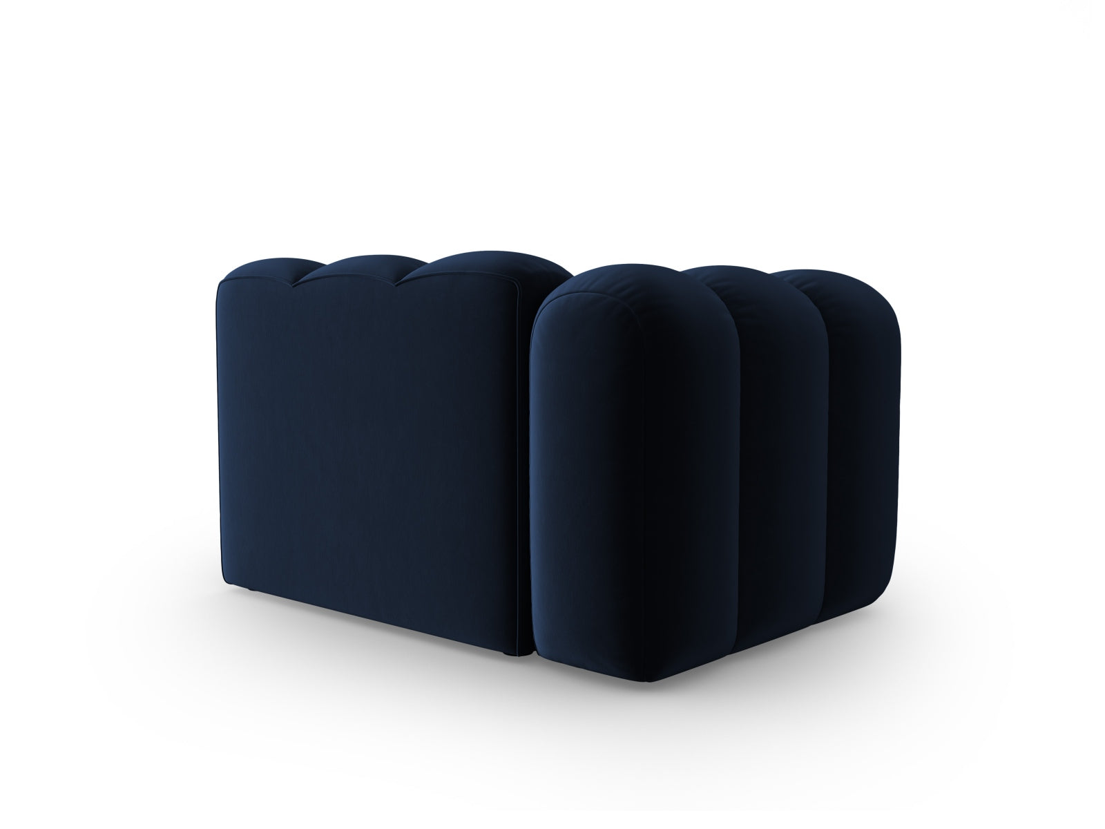 Lupine Velour Modul links 1 Sitzer in Royal Blue-Salvador präsentiert im Onlineshop von KAQTU Design AG. Modulares Sofa ist von Micadoni