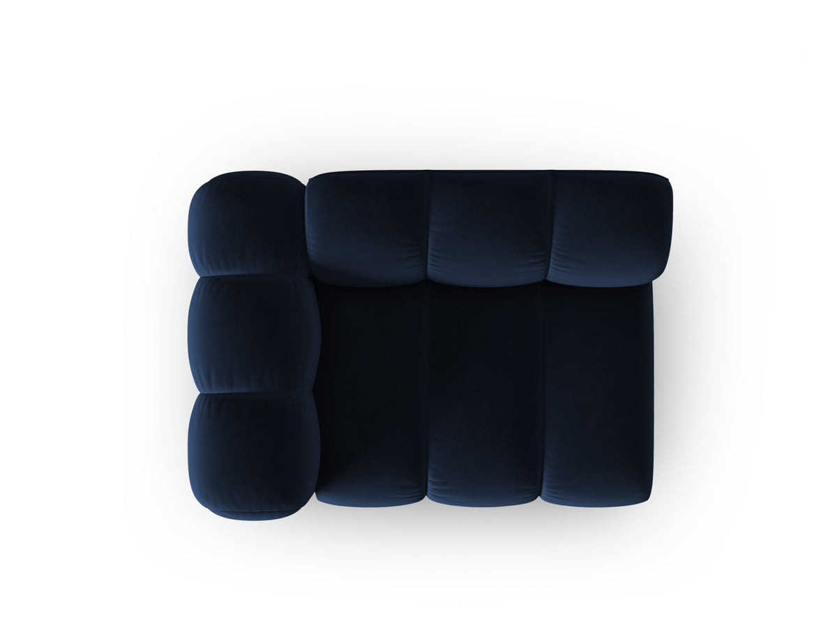 Lupine Velour Modul links 1 Sitzer in Royal Blue-Salvador präsentiert im Onlineshop von KAQTU Design AG. Modulares Sofa ist von Micadoni