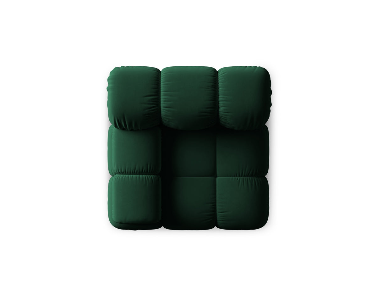 Bellis Velour Modul links 1 Sitzer in Bottle Green-Bluvel präsentiert im Onlineshop von KAQTU Design AG. Modulares Sofa ist von Micadoni