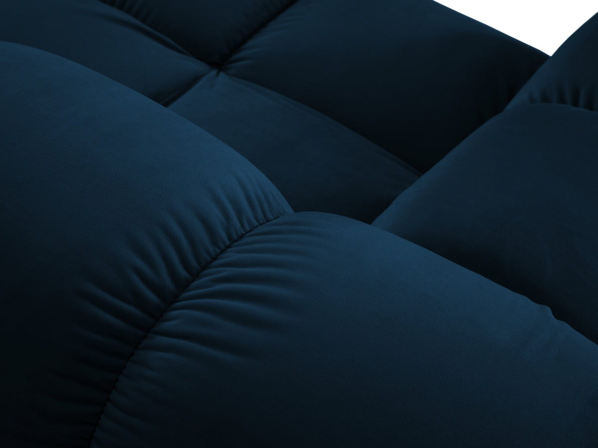 Bellis Velour Modul links 1 Sitzer in Royal Blue-Bluvel präsentiert im Onlineshop von KAQTU Design AG. Modulares Sofa ist von Micadoni