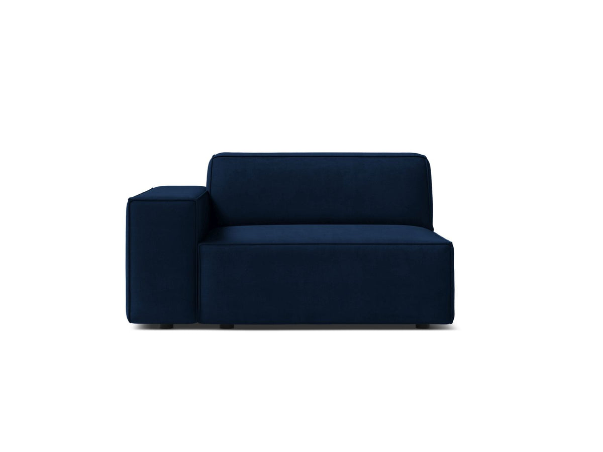 1-Sitzer Modul links Jodie in Royal Blue-Bluvel präsentiert im Onlineshop von KAQTU Design AG. Modulares Sofa ist von Micadoni
