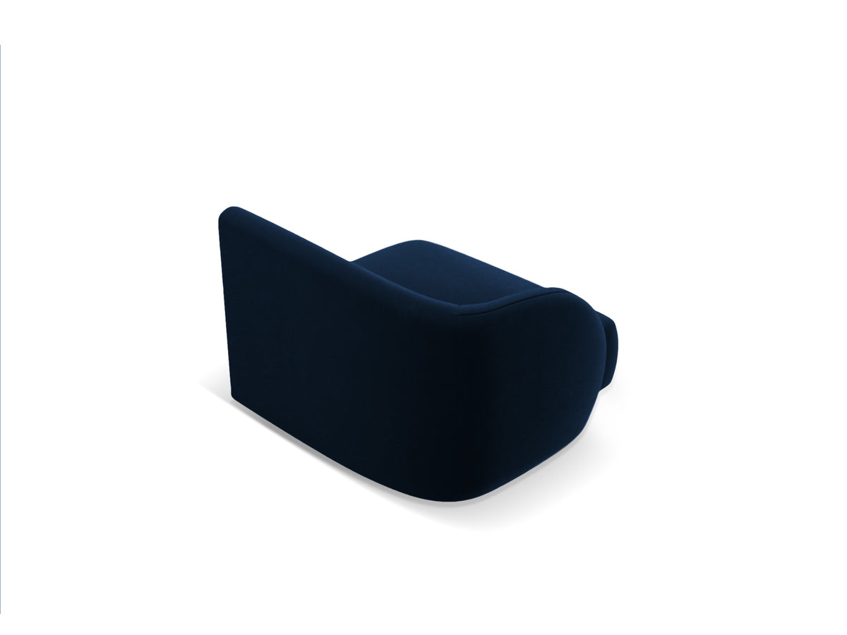 Miley Velour Modul links 1 Sitzer in Royal Blue-Bluvel präsentiert im Onlineshop von KAQTU Design AG. Modulares Sofa ist von Micadoni