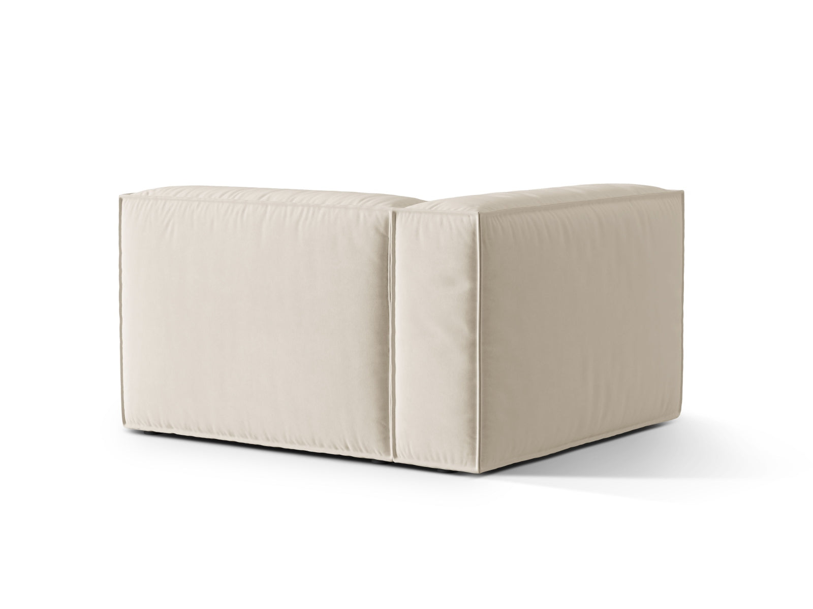 Nuria Velour links Modular Sofa 1 Sitzer in Beige-Paris präsentiert im Onlineshop von KAQTU Design AG. Modulares Sofa ist von Micadoni