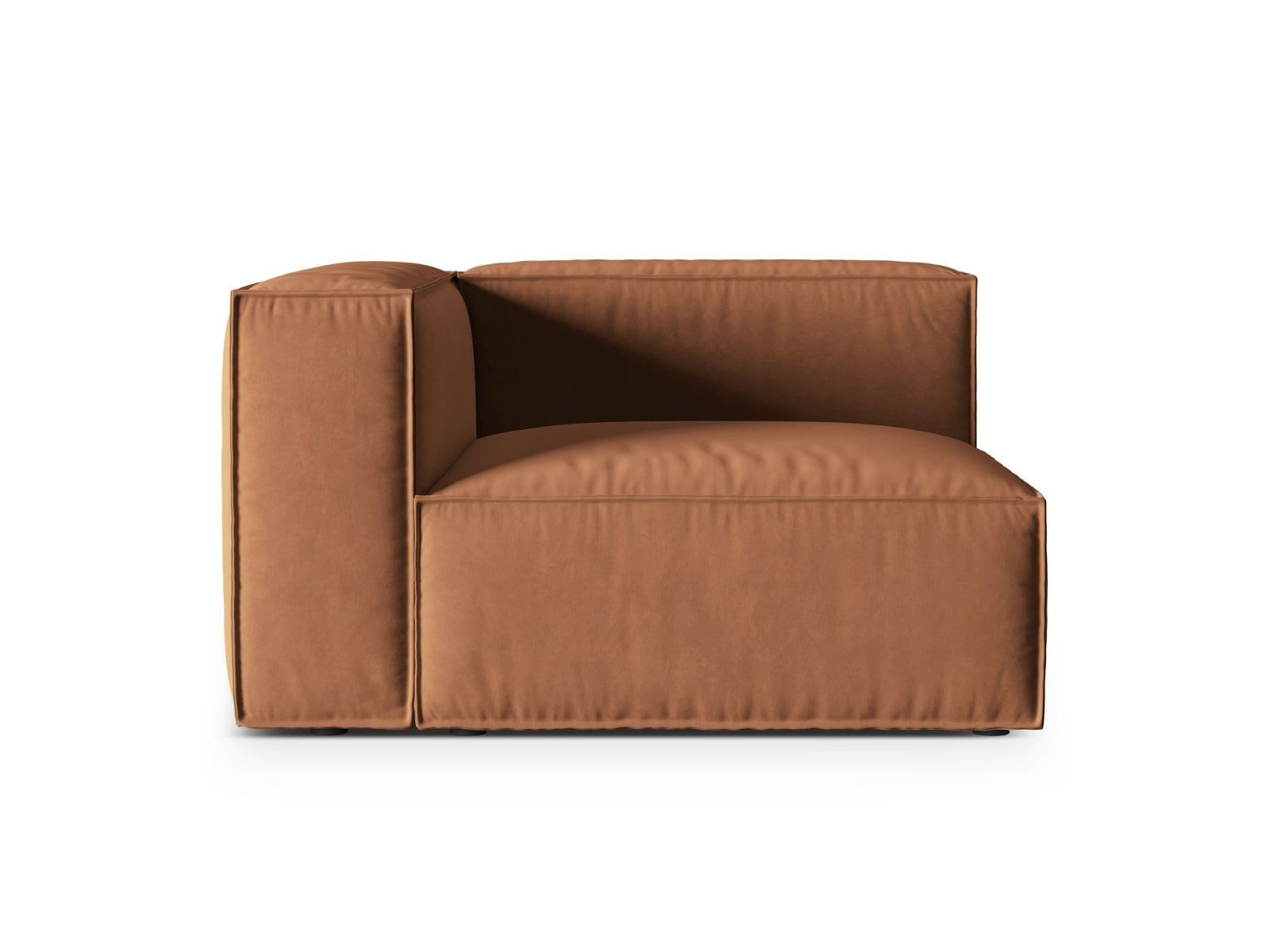 Nuria Velour links Modular Sofa 1 Sitzer in Honey-Paris präsentiert im Onlineshop von KAQTU Design AG. Modulares Sofa ist von Micadoni