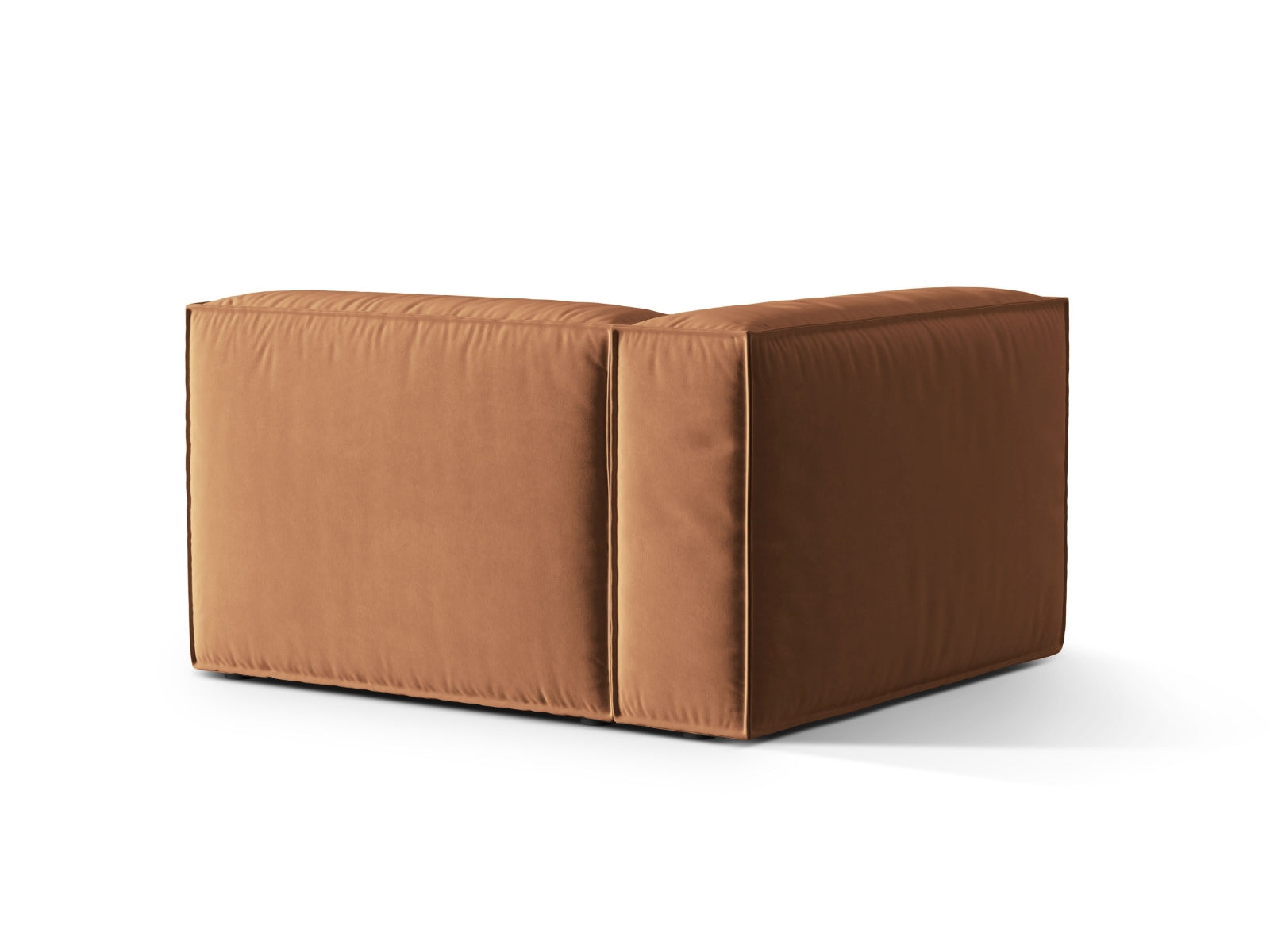 Nuria Velour links Modular Sofa 1 Sitzer in Honey-Paris präsentiert im Onlineshop von KAQTU Design AG. Modulares Sofa ist von Micadoni