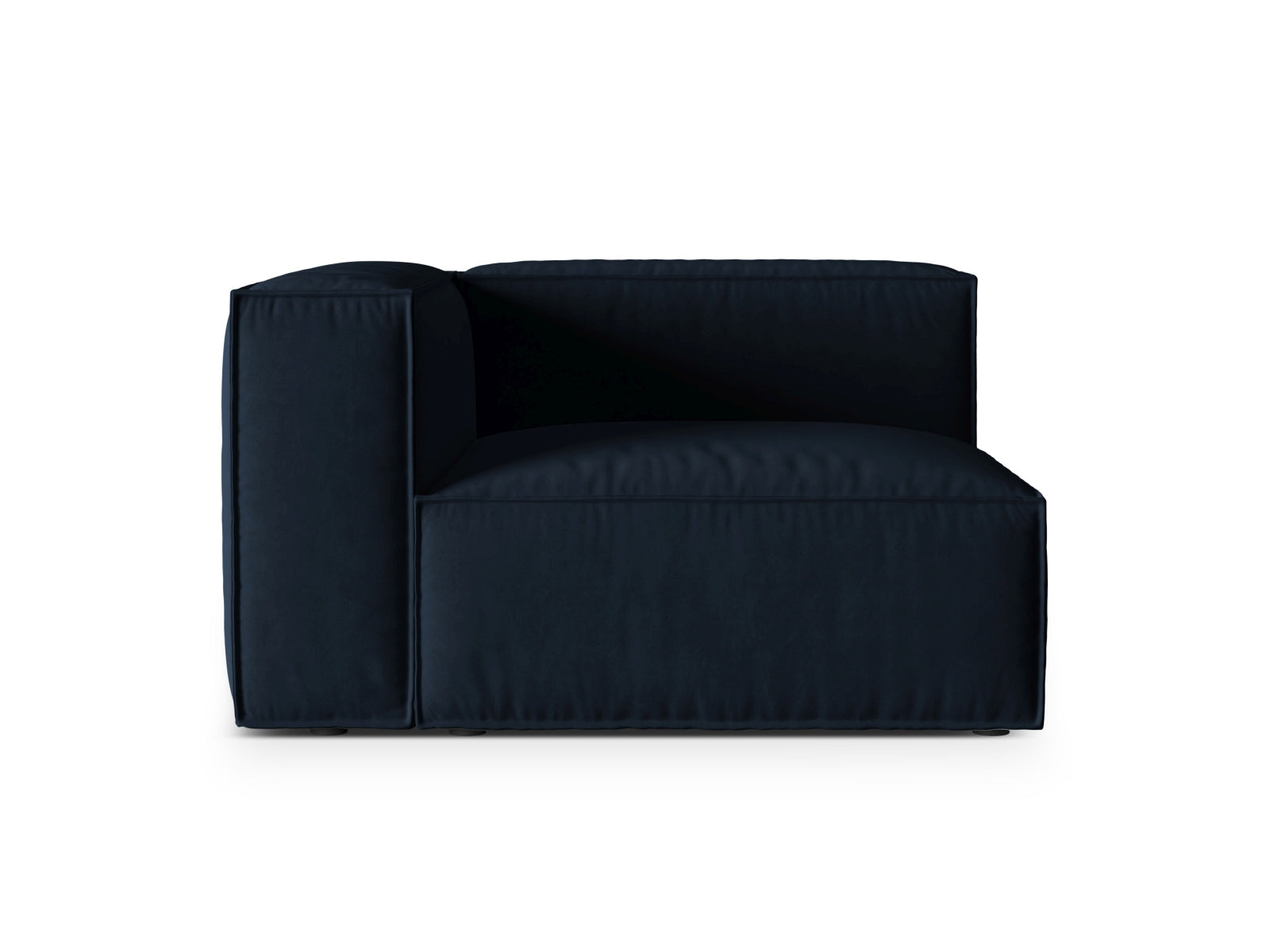 Nuria Velour links Modular Sofa 1 Sitzer in Dark Blue-Paris präsentiert im Onlineshop von KAQTU Design AG. Modulares Sofa ist von Micadoni