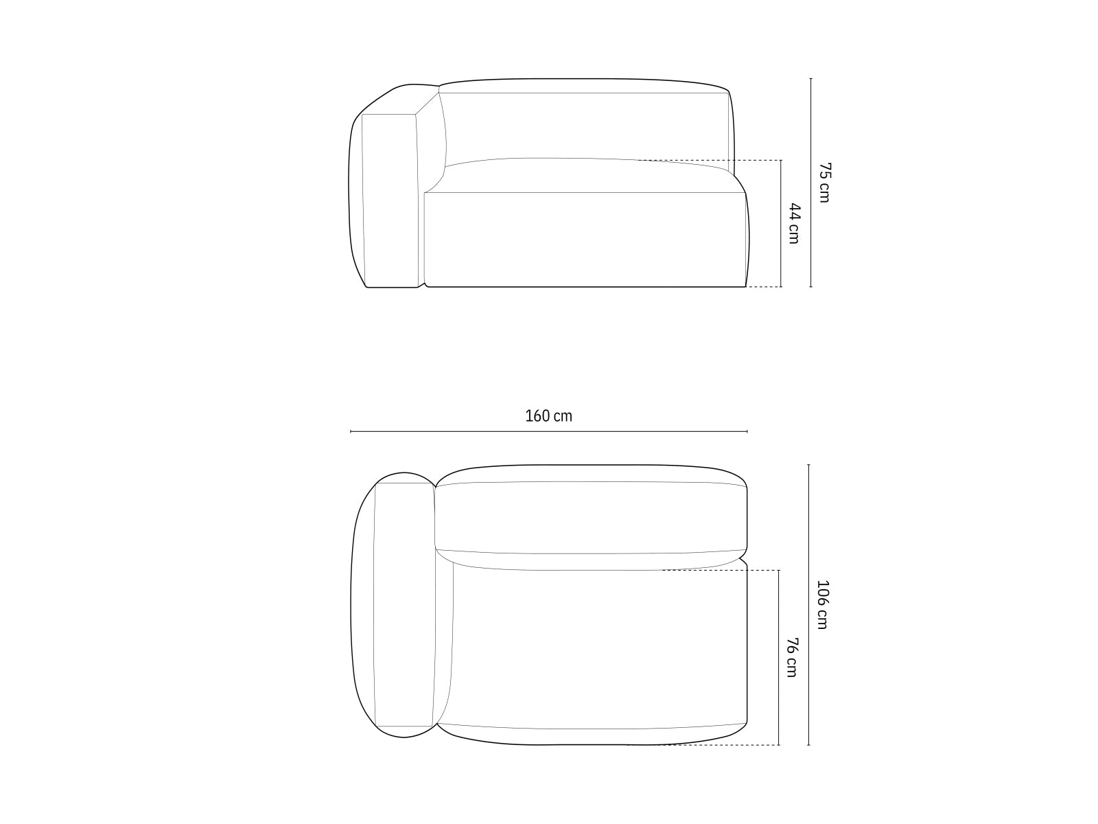 Entdecken Sie den Martina Velour Modul links 1 Sitzer von Micadoni – ideal für kompakte Wohnräume. Stilvolles Design und optimaler Komfort vereint!