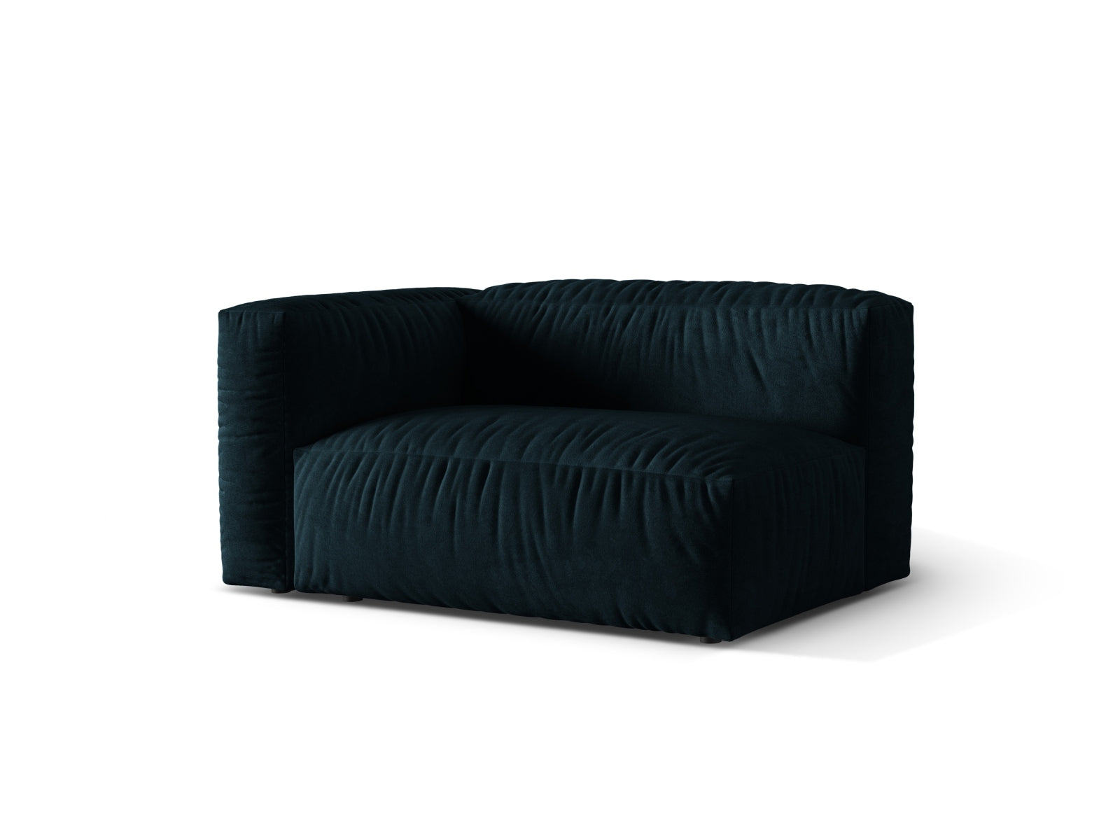 Erleben Sie den Martina Velour Modul links 1 Sitzer von Micadoni – perfekt für kleine Räume. Elegantes Design trifft auf höchsten Sitzkomfort!