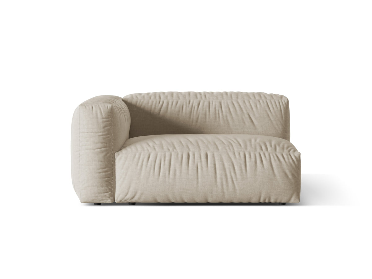 Martina Modul links 1 Sitzer in Light Beige-Boston präsentiert im Onlineshop von KAQTU Design AG. Modulares Sofa ist von Micadoni