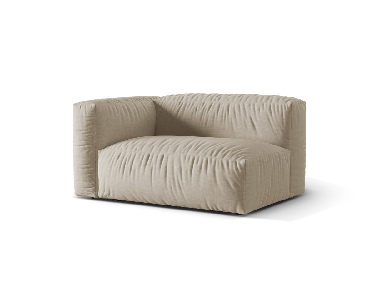 Martina Modul links 1 Sitzer in Light Beige-Boston präsentiert im Onlineshop von KAQTU Design AG. Modulares Sofa ist von Micadoni