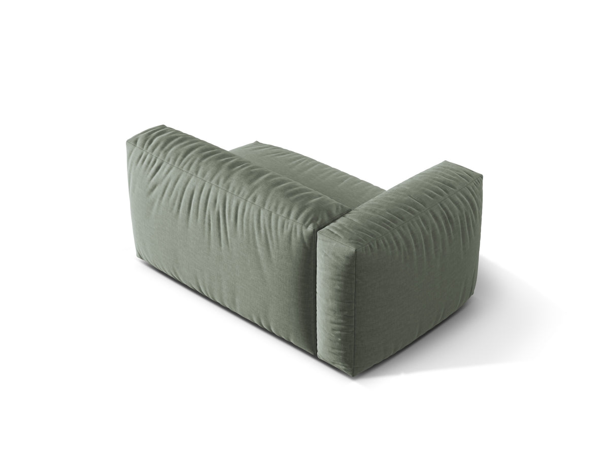 Martina Modul links 1 Sitzer in Moss Green-Boston präsentiert im Onlineshop von KAQTU Design AG. Modulares Sofa ist von Micadoni