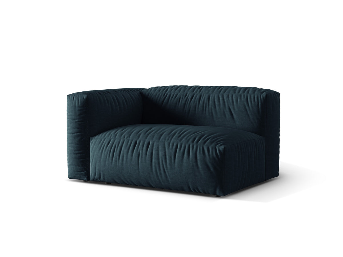 Martina Modul links 1 Sitzer in Blue Jeans-Boston präsentiert im Onlineshop von KAQTU Design AG. Modulares Sofa ist von Micadoni