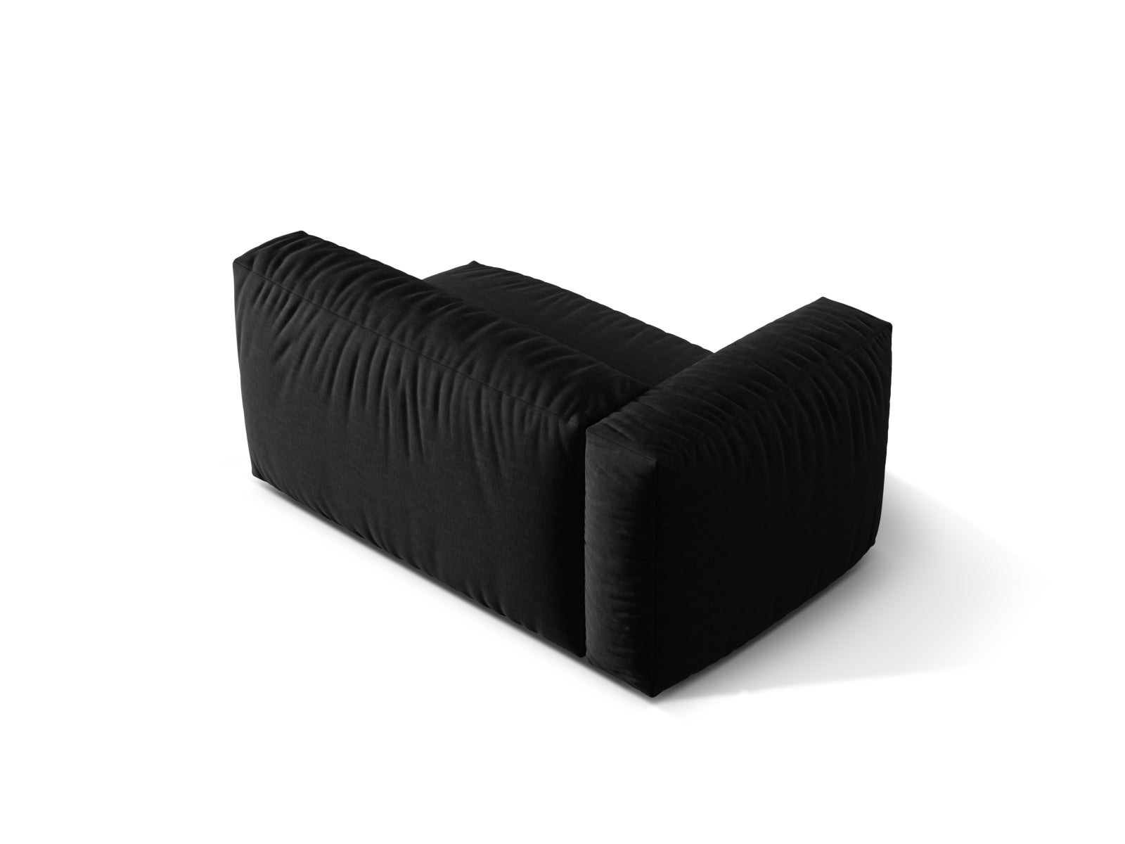 Stylischer linker 1-Sitzer Martina Modul von Micadoni, perfekt für moderne Interiors. Farbe: Black-Boston, bietet hohen Sitzkomfort und zeitgemäße Ästhetik.