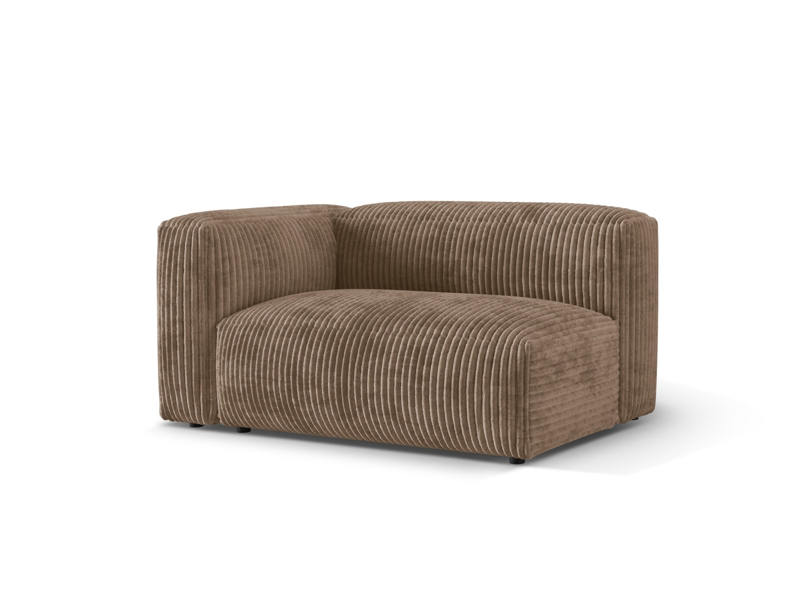 Eleganter linker 1-Sitzer des Martina Moduls in Acorn-Tilia, ideal für individuelle Wohnkonzepte und flexible Sitzarrangements.