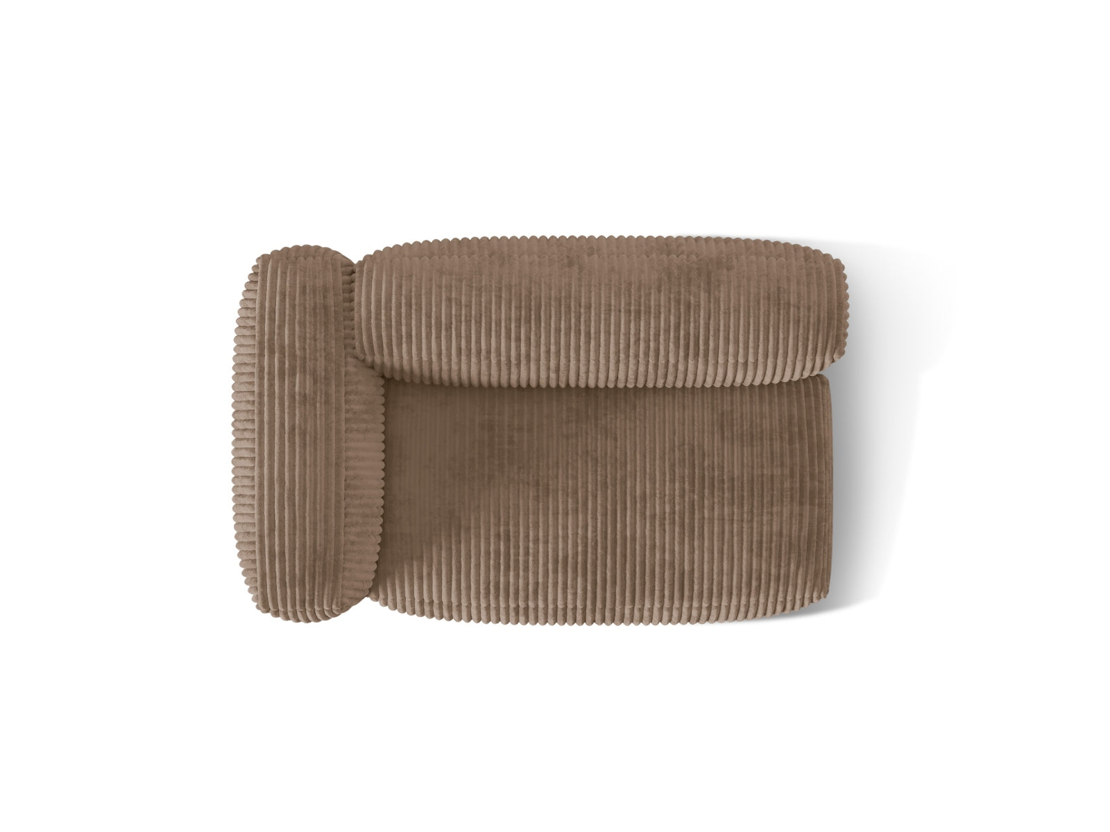 Eleganter linker 1-Sitzer des Martina Moduls in Acorn-Tilia, ideal für individuelle Wohnkonzepte und flexible Sitzarrangements.
