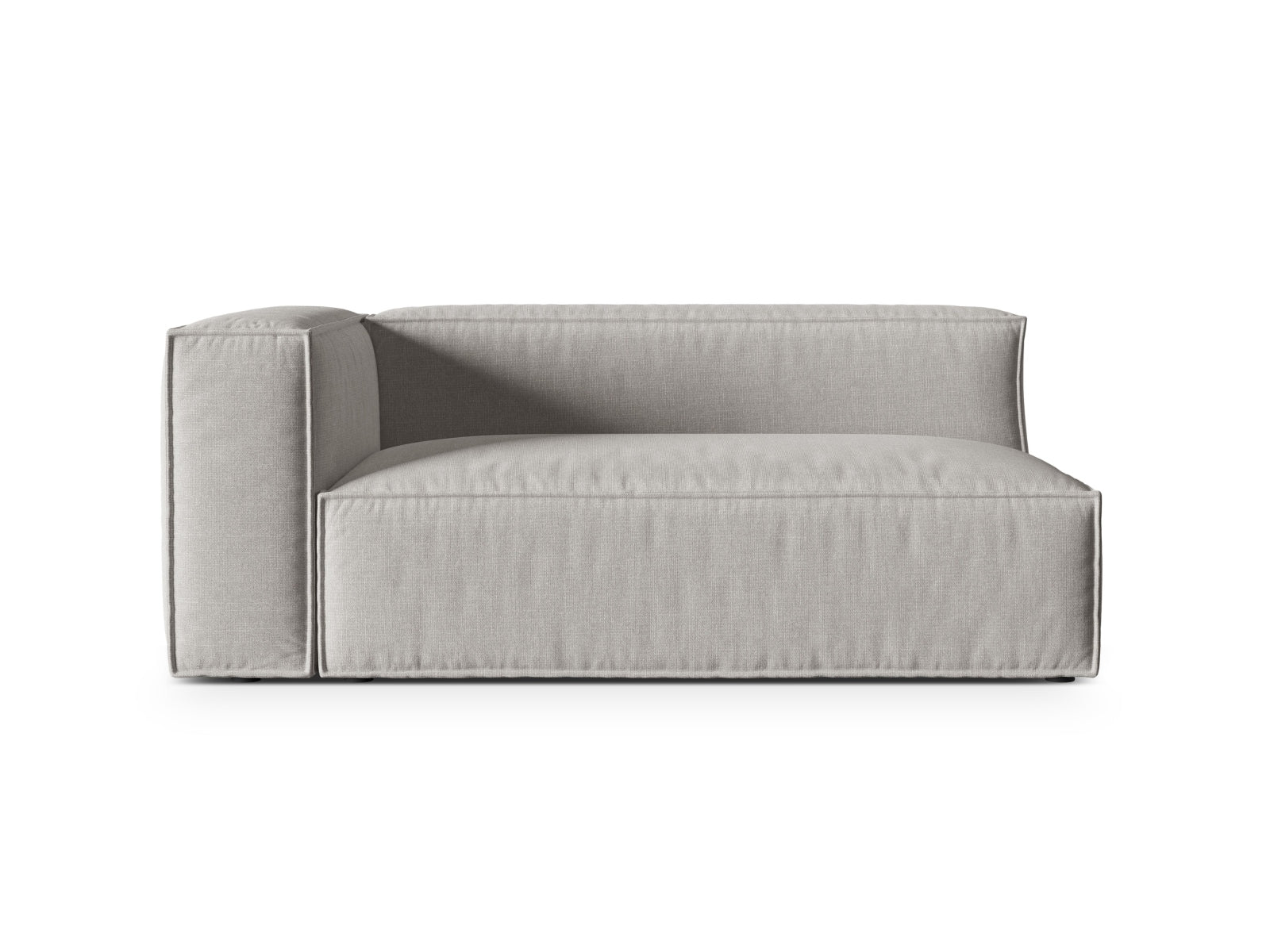 3-Sitzer Modulares Sofa links Nuria in Light Grey-Liberty präsentiert im Onlineshop von KAQTU Design AG. 3er Sofa ist von Micadoni