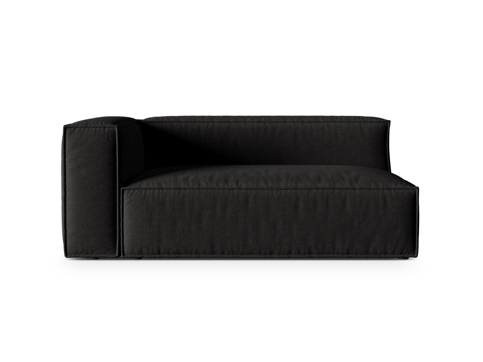 3-Sitzer Modulares Sofa links Nuria in Black-Liberty präsentiert im Onlineshop von KAQTU Design AG. 3er Sofa ist von Micadoni