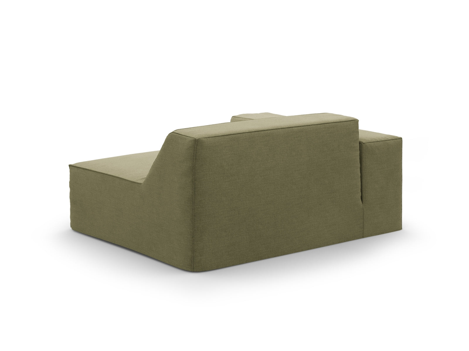 Eleganter Jodie Modul links 1 Sitzer in sanftem Mint, ideal für stilvolle Wohnräume und entspannende Ecken.