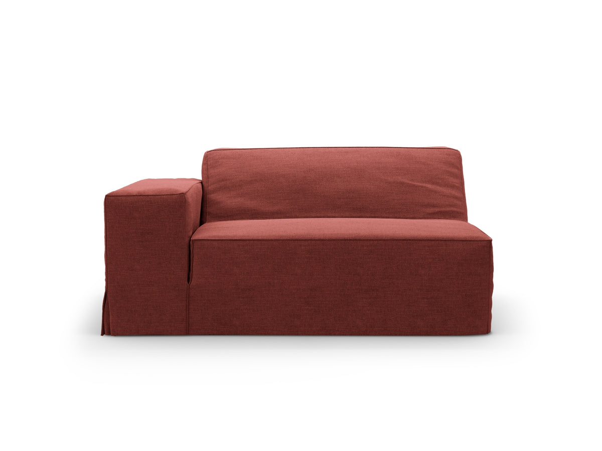 Jodie Modul links 1 Sitzer mit abnehmbaren Bezug in Cherrywood-LINS präsentiert im Onlineshop von KAQTU Design AG. Modulares Sofa ist von Micadoni