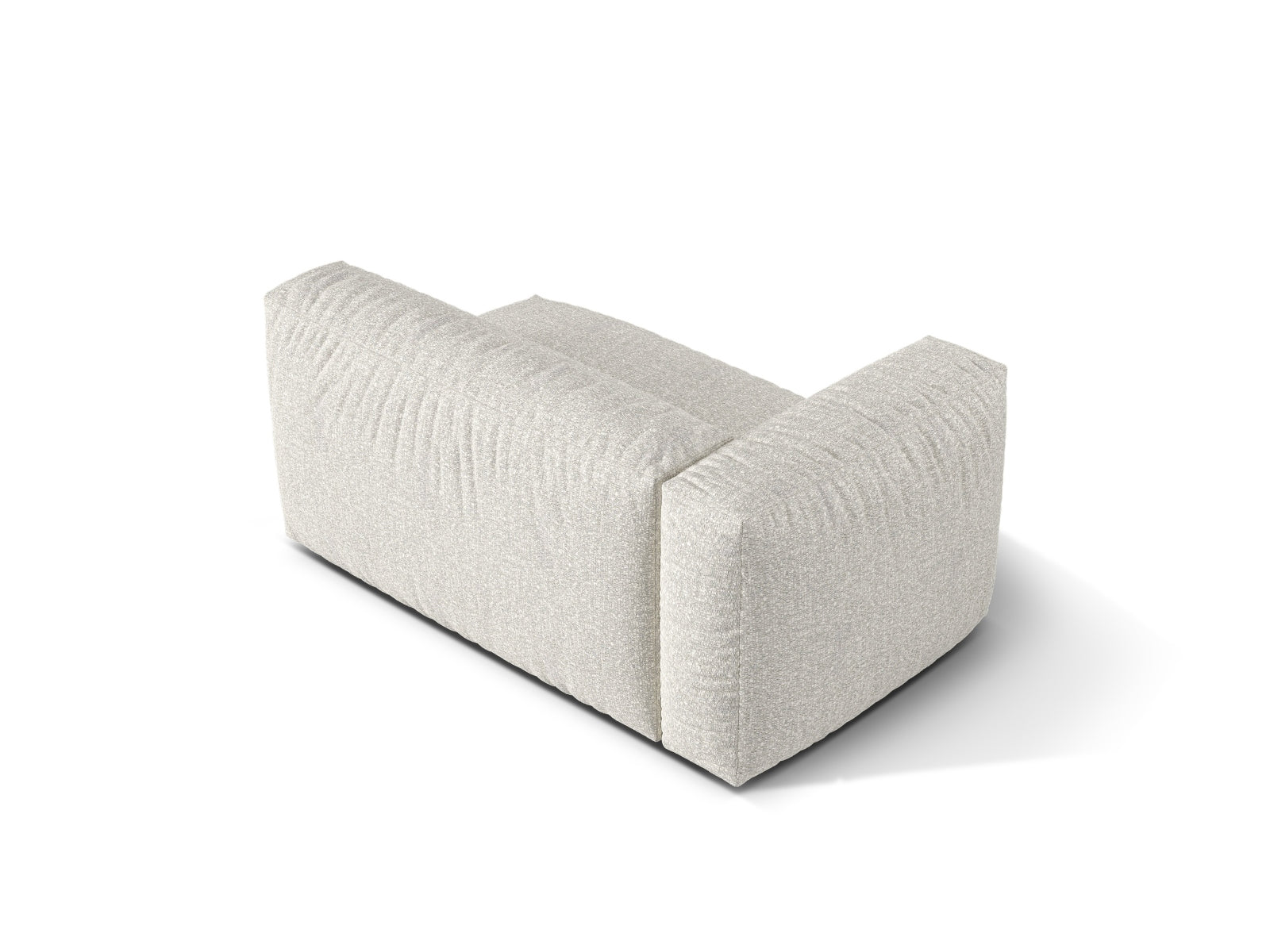 Elegantes Doppelsitz-Sofa links Martina in modernem Grey Beige Melange, ideal für kreative Raumgestaltungen und gemütliche Stunden.