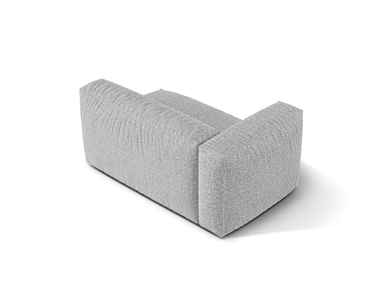 Elegantes Doppelsitz-Sofa links Martina in stilvollem Silver-Monet, ideal für moderne Wohnräume und kreative Einrichtungsideen.