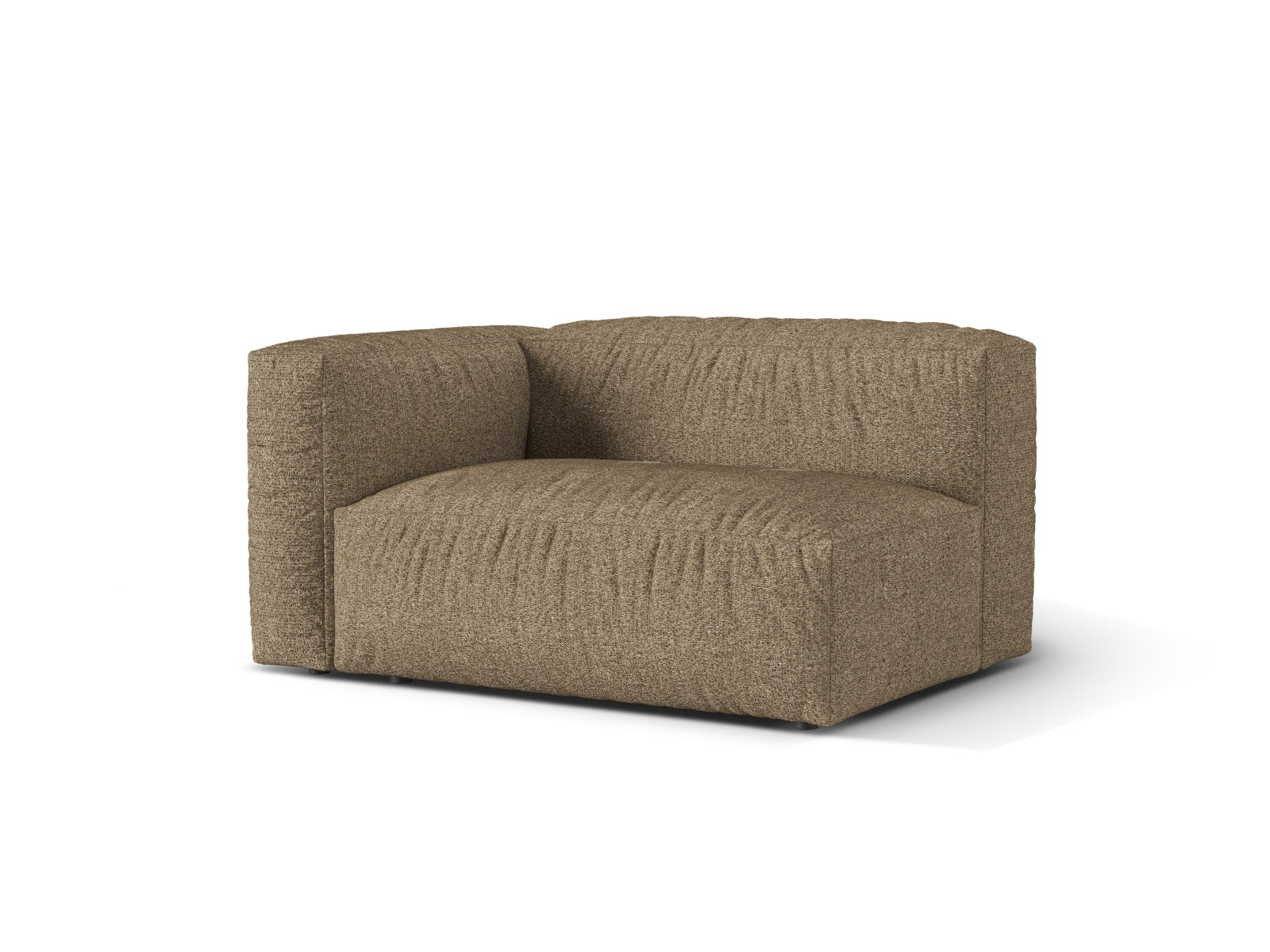 Elegantes Doppelsitz-Sofa links Martina in stilvollem Cappuccino-Ton, ideal für moderne Wohnräume und vielseitige Gestaltungsmöglichkeiten.