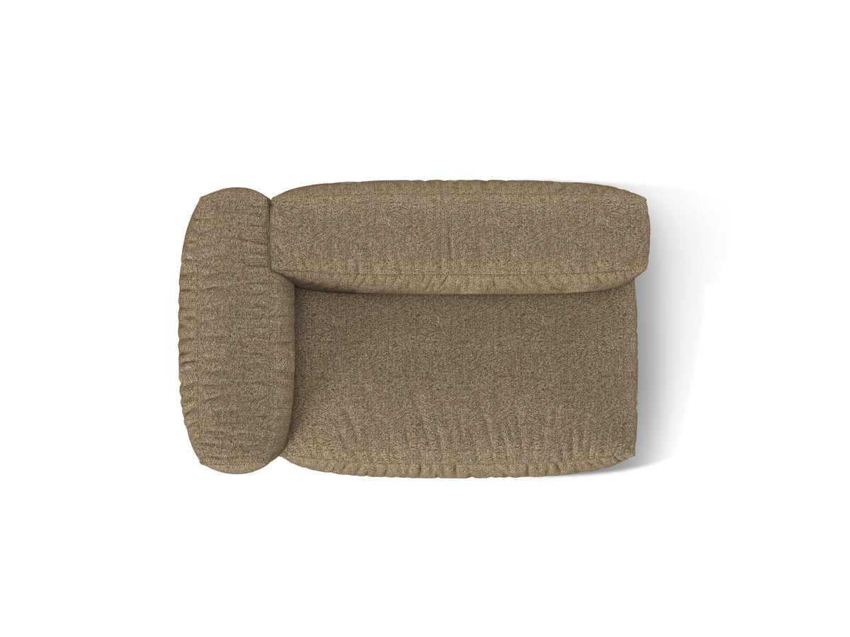 Doppelsitz-Sofa links Martina in Cappuccino-Monet präsentiert im Onlineshop von KAQTU Design AG. Modulares Sofa ist von Micadoni