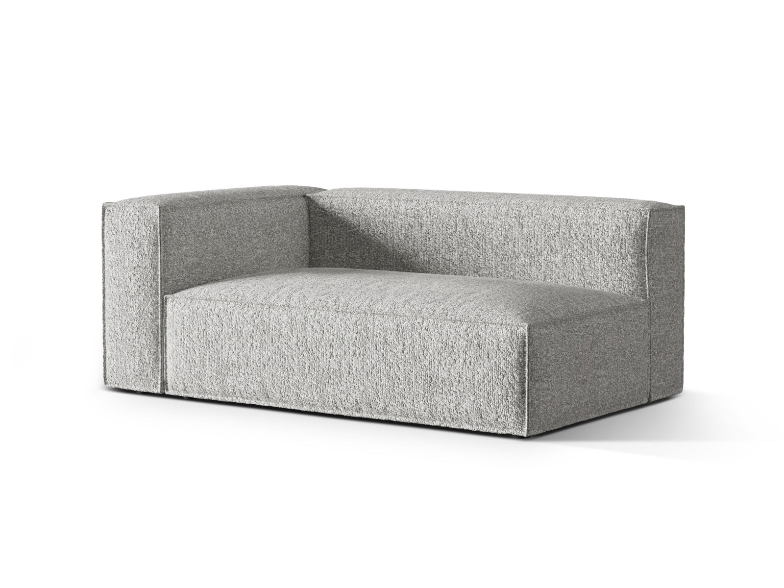 Entdecken Sie das Nuria Boucle 3-Sitzer Sofa links von Micadoni – elegantes, modulares Sofa für zeitgemässen Komfort und flexible Raumgestaltung.