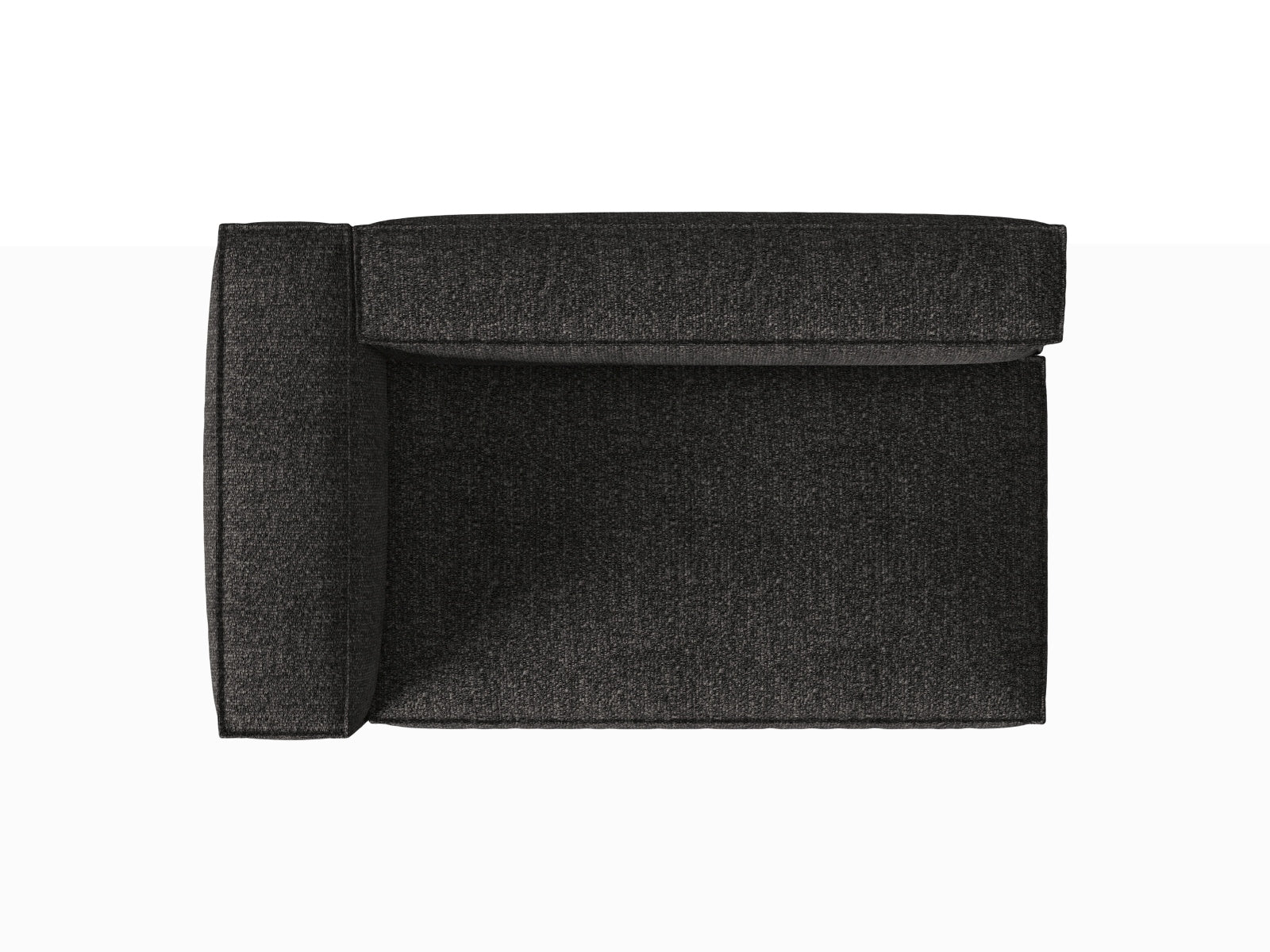 Elegantes Nuria Boucle Modular Sofa in dunklem Grau, linksseitig, 3-Sitzer, ideal für stilvolle und einladende Wohnräume.
