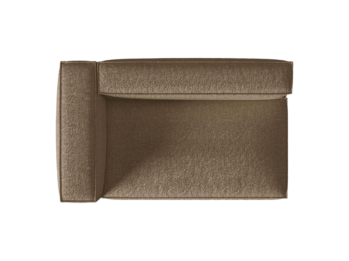 Nuria Boucle Modular Sofa links 3 Sitzer in Cappuccino-Monet präsentiert im Onlineshop von KAQTU Design AG. Modulares Sofa ist von Micadoni