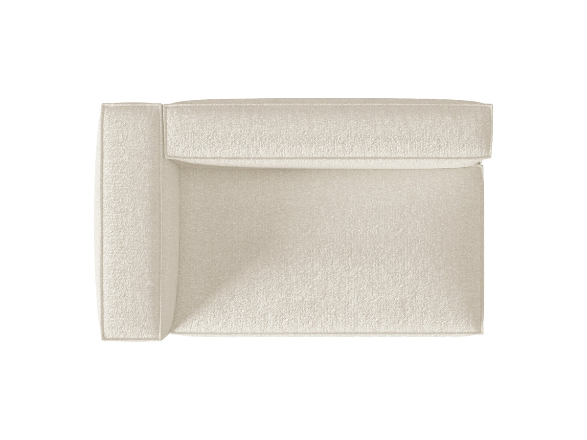 Nuria Boucle Modular Sofa links 3 Sitzer in Ivory-Monet präsentiert im Onlineshop von KAQTU Design AG. Modulares Sofa ist von Micadoni
