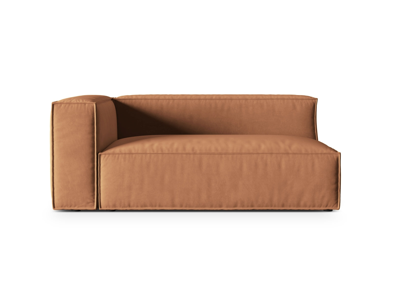 Nuria Velour links Modular Sofa 3 Sitzer in Honey präsentiert im Onlineshop von KAQTU Design AG. Modulares Sofa ist von Micadoni