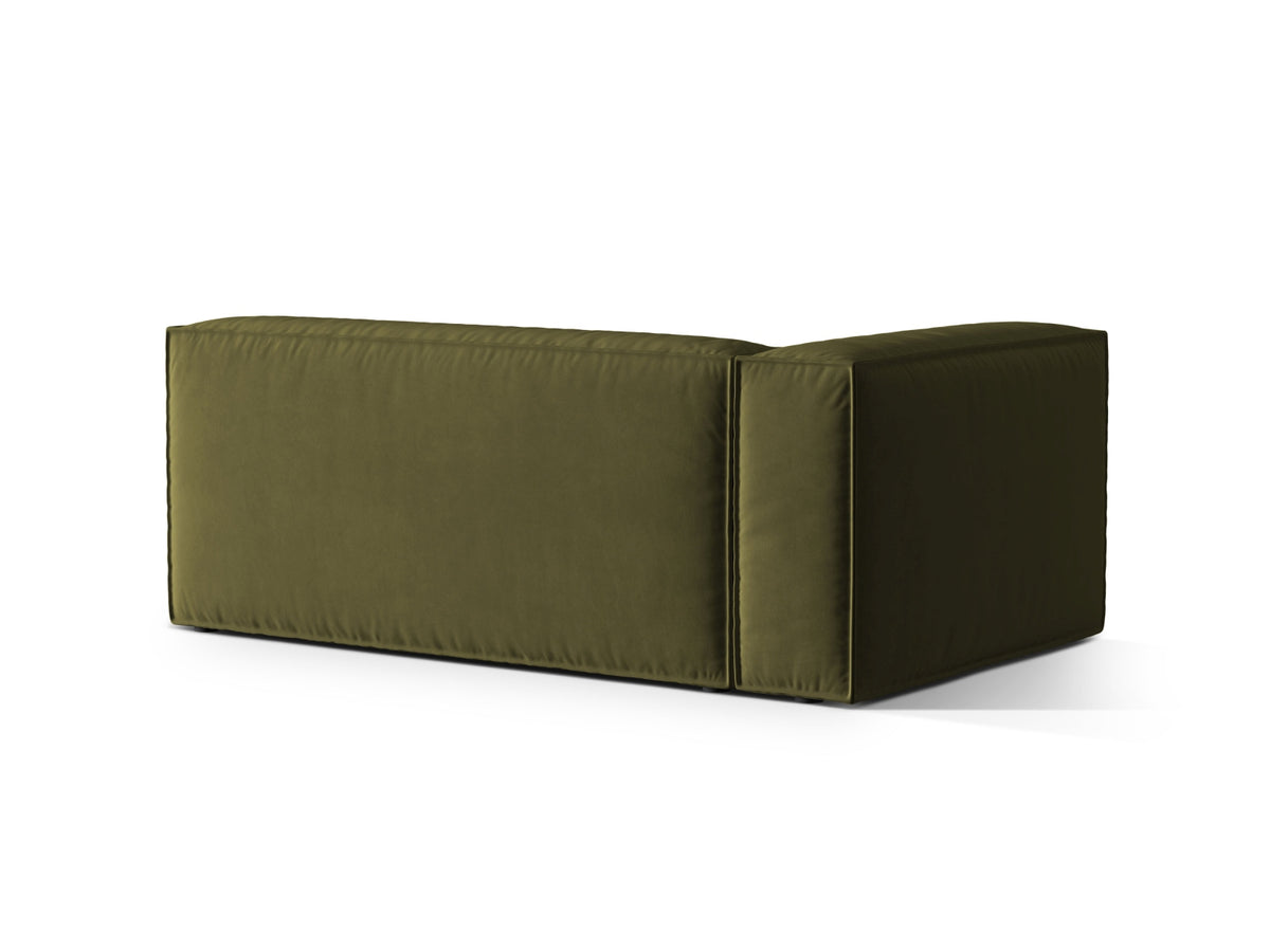 Nuria Velour links Modular Sofa 3 Sitzer in Moss Green Melange-Paris präsentiert im Onlineshop von KAQTU Design AG. Modulares Sofa ist von Micadoni