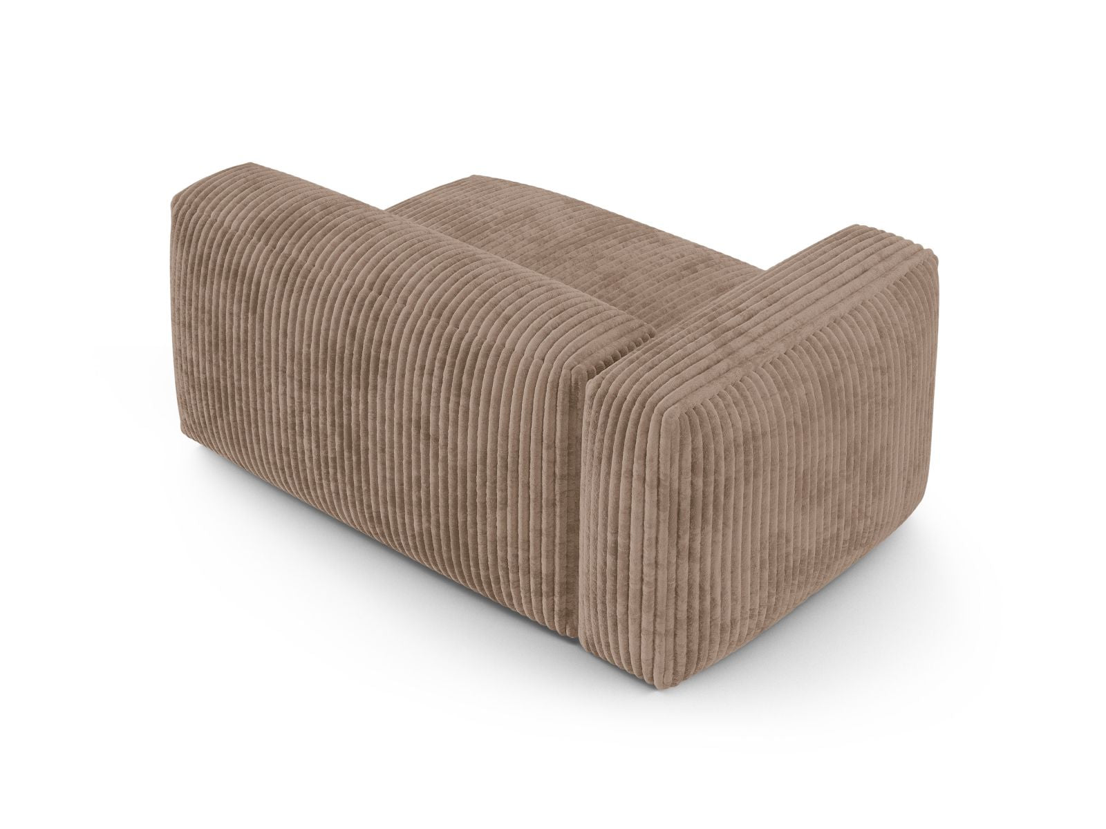 Elegantes XL Doppelsitz-Sofa links Martina in Acorn-Tilia, ideal für stilvolle und komfortable Wohnräume. Modulares Design von Micadoni.