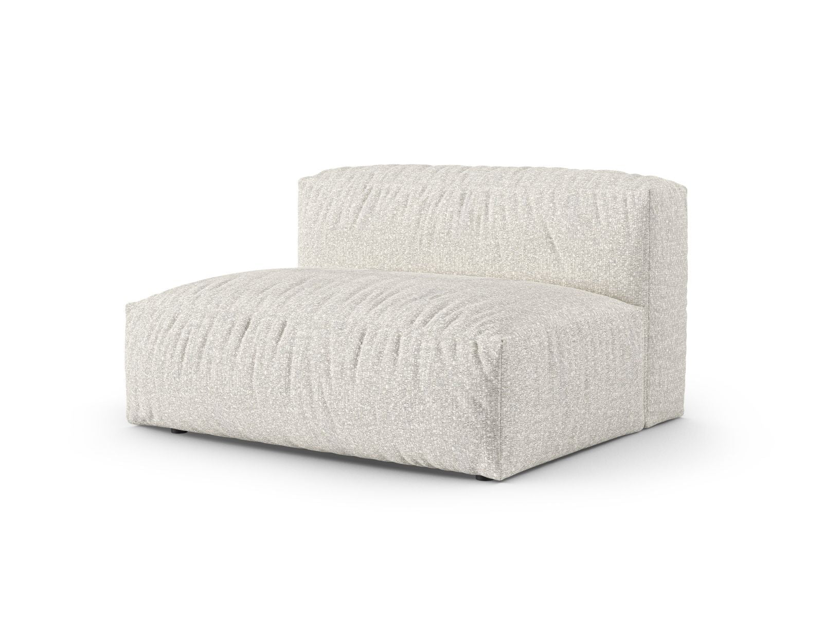 Doppelsitz-Sofa links XL Martina in stilvollem Grey Beige Melange, ideal für moderne Wohnräume. Hochwertiges modulares Sofa von Micadoni.