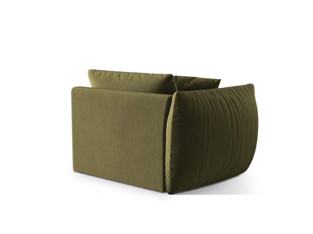 Chris Velour Modul links 1 Sitzer in Light Green-Casino präsentiert im Onlineshop von KAQTU Design AG. Modulares Sofa ist von Micadoni