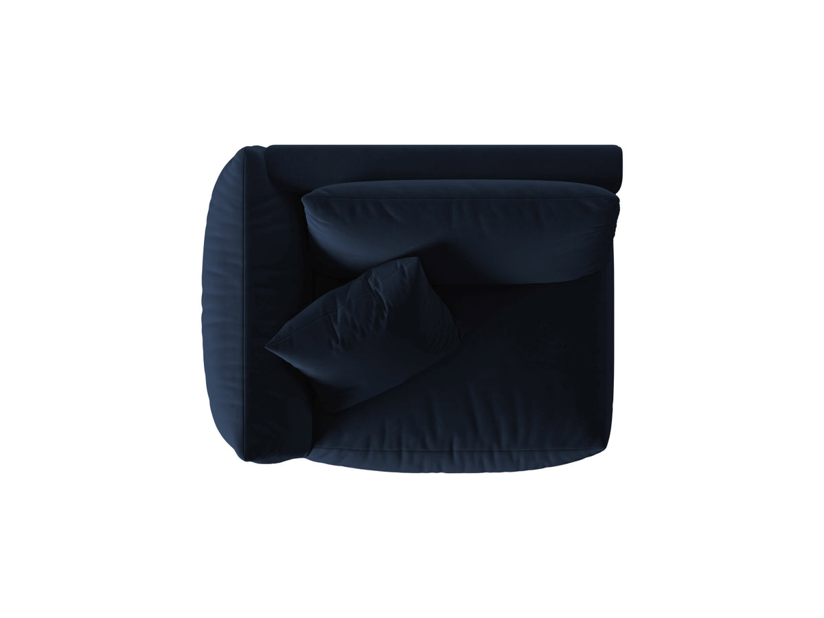 Chris Velour Modul links 1 Sitzer in Royal Blue-Casino präsentiert im Onlineshop von KAQTU Design AG. Modulares Sofa ist von Micadoni