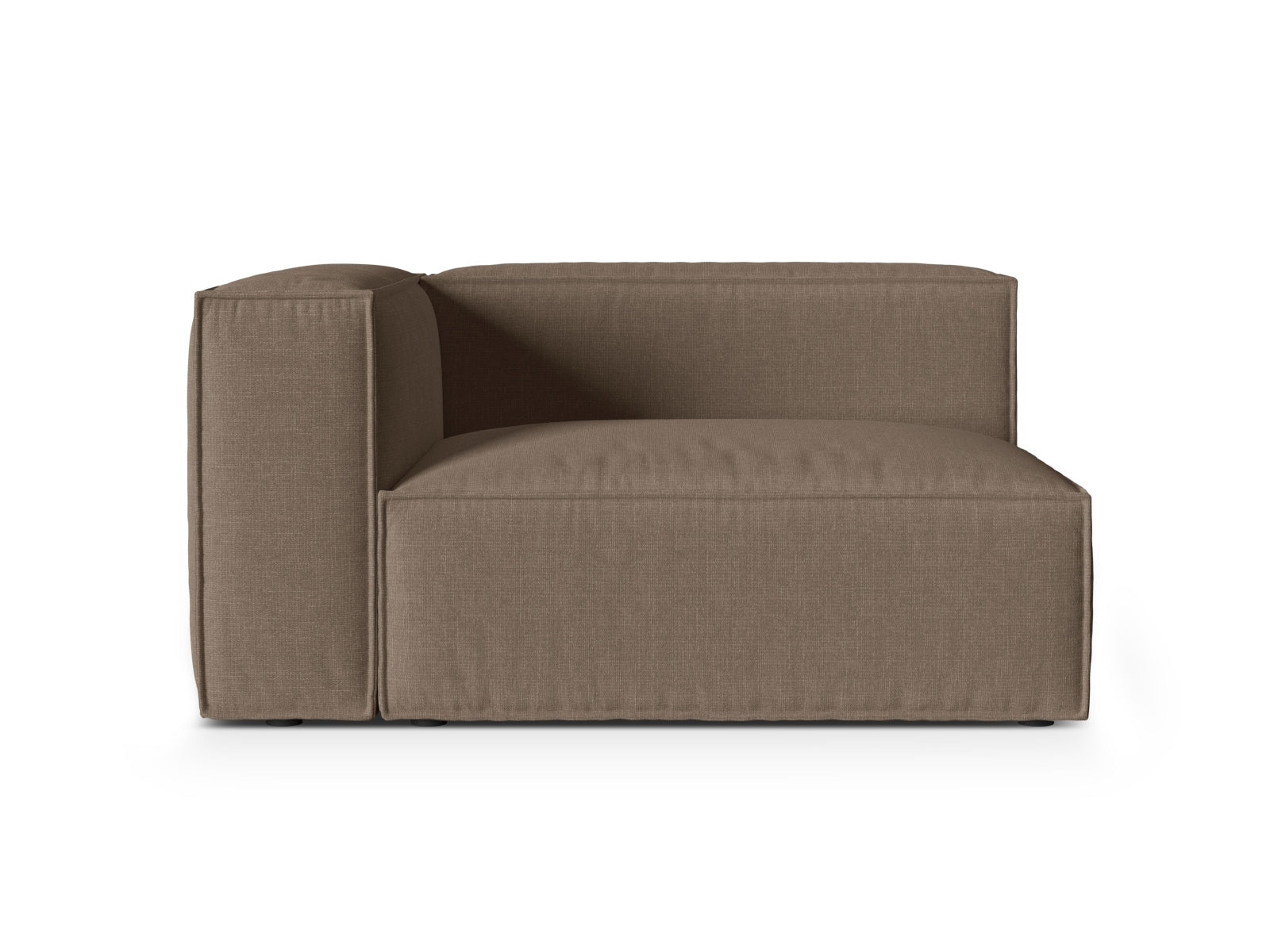 2-Sitzer Modulares Sofa links Nuria in Cappuccino-Liberty präsentiert im Onlineshop von KAQTU Design AG. Modulares Sofa ist von Micadoni