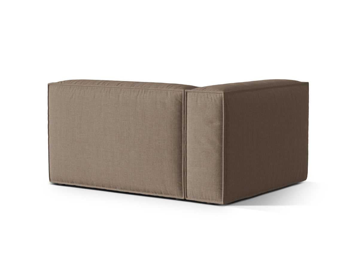 2-Sitzer Modulares Sofa links Nuria in Cappuccino-Liberty präsentiert im Onlineshop von KAQTU Design AG. Modulares Sofa ist von Micadoni