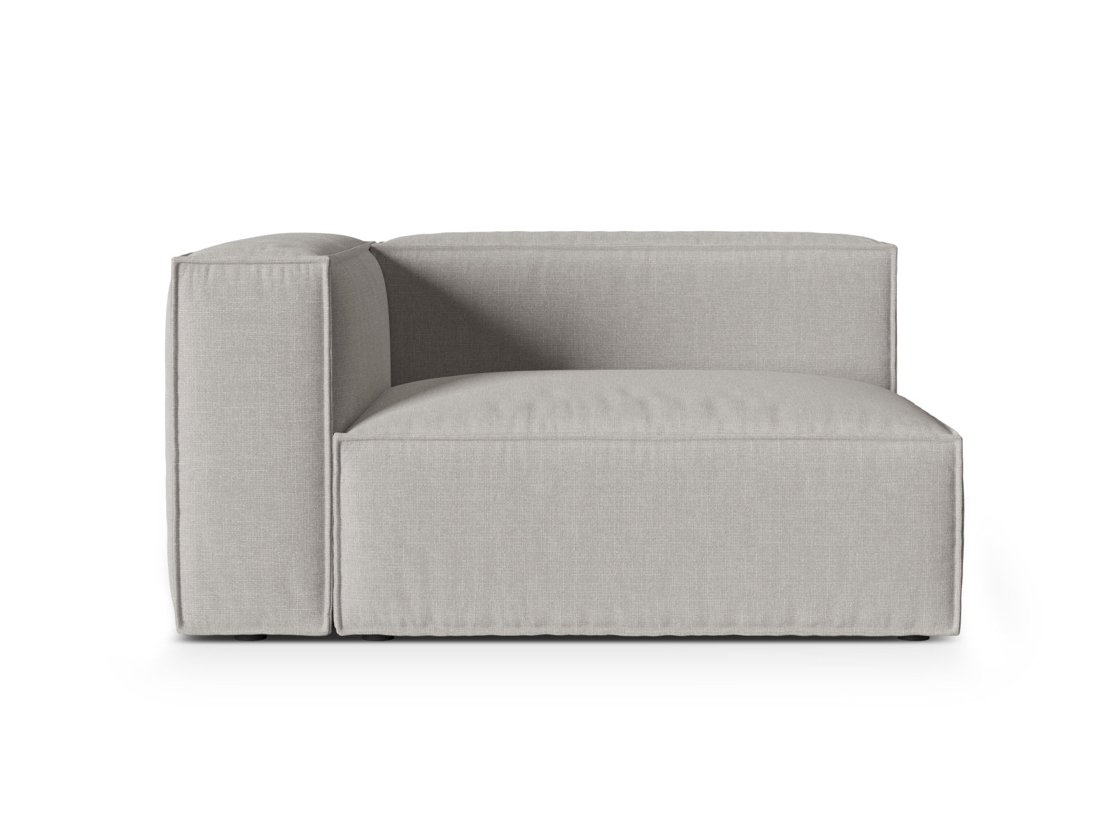 2-Sitzer Modulares Sofa links Nuria in Light Grey-Liberty präsentiert im Onlineshop von KAQTU Design AG. Modulares Sofa ist von Micadoni
