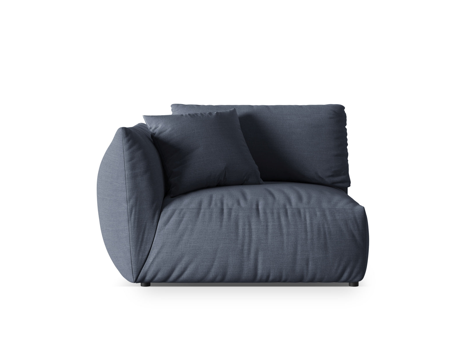 Stylisches 1-Sitzer-Modul des Chris Sofas in sanftem Mintgrün, ideal für kreative Raumgestaltungen und gemütliche Rückzugsorte.