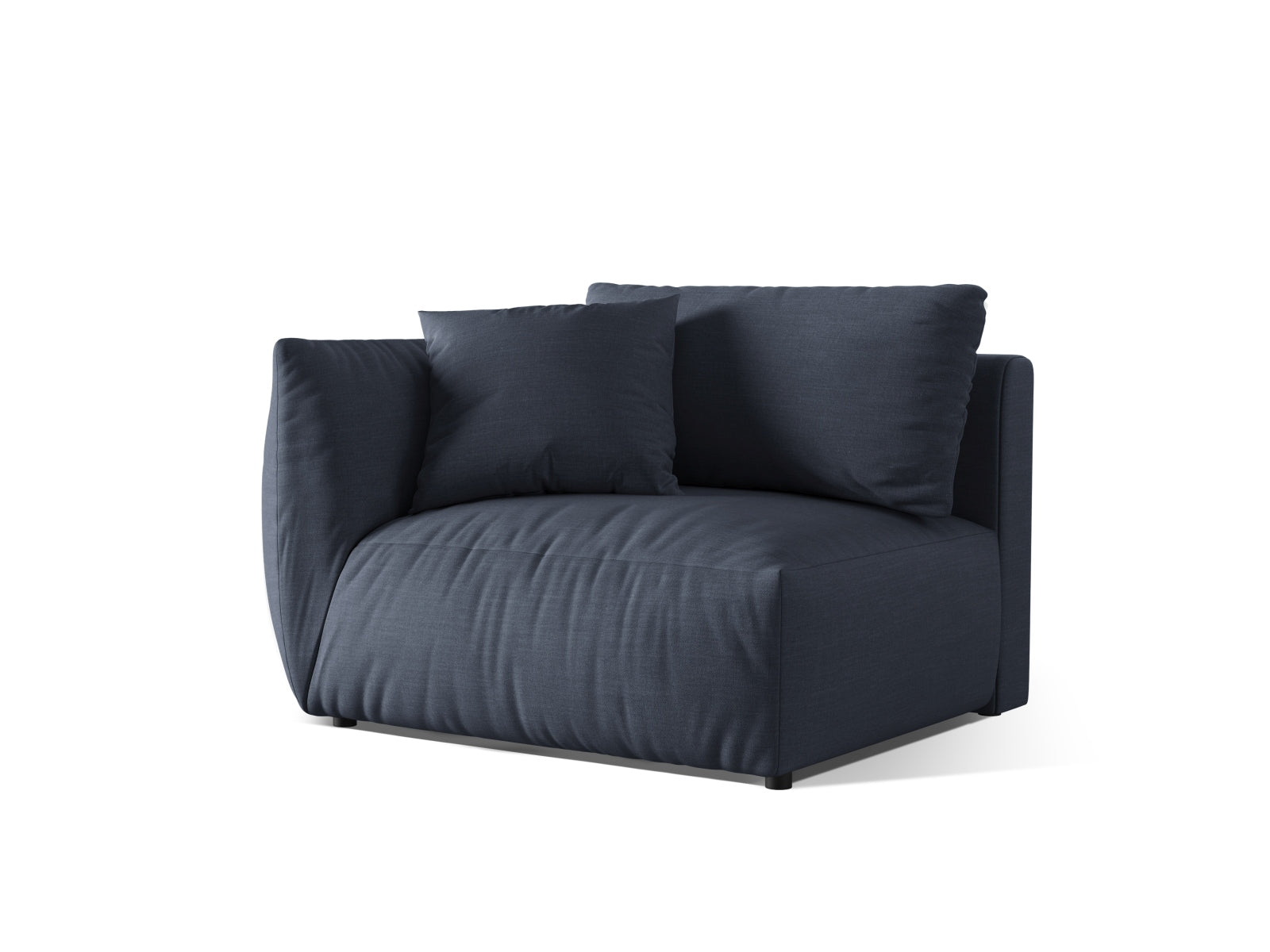 Chris Modul links 1 Sitzer in Light Green-LINS präsentiert im Onlineshop von KAQTU Design AG. Modulares Sofa ist von Micadoni