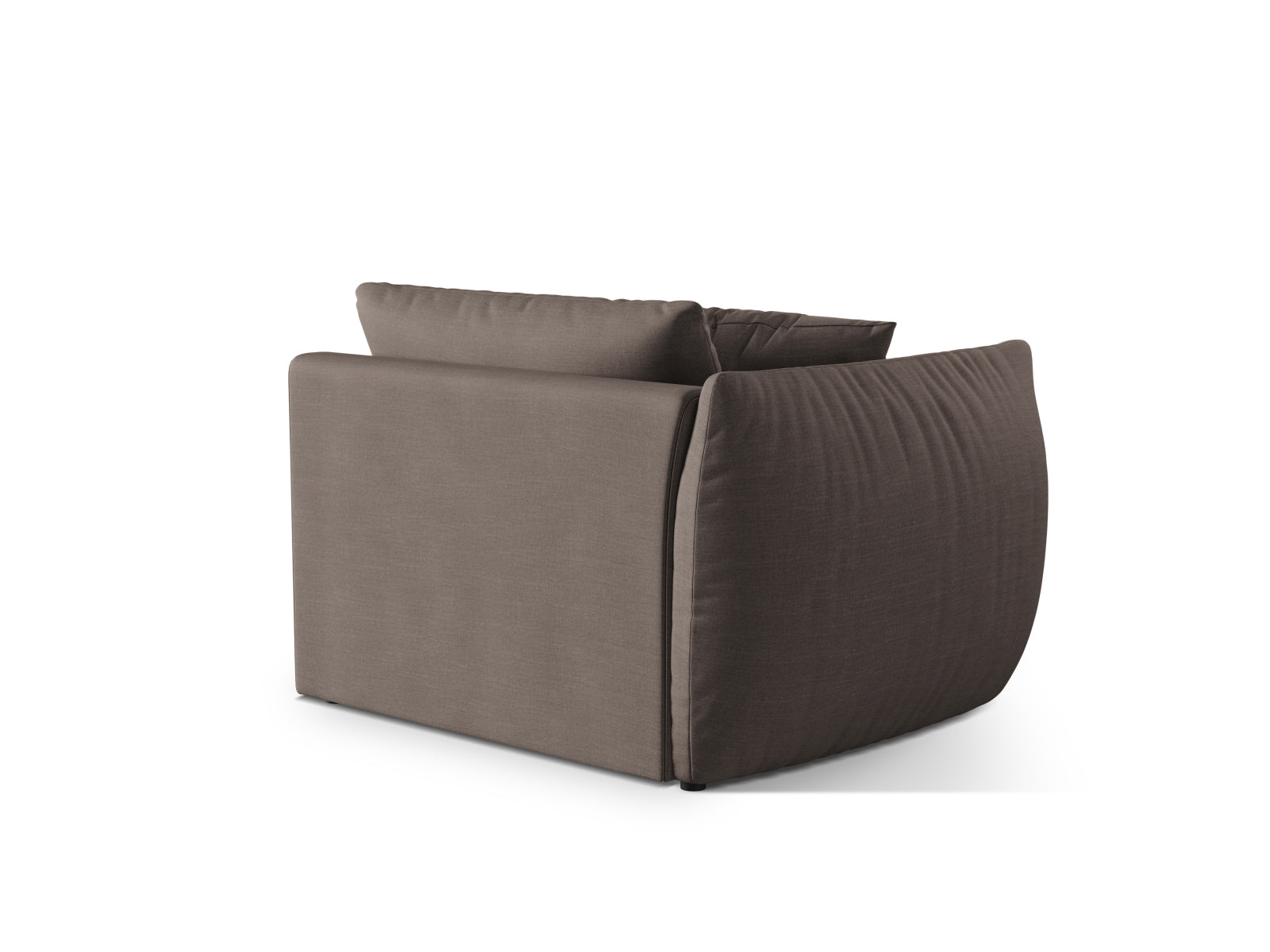 Chris Modul links 1 Sitzer in Warm grey-LINS präsentiert im Onlineshop von KAQTU Design AG. Modulares Sofa ist von Micadoni