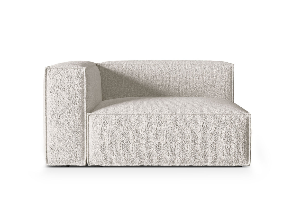 Nuria Boucle Modular Sofa links 2 Sitzer in Grey Beige Melange-Monet präsentiert im Onlineshop von KAQTU Design AG. Modulares Sofa ist von Micadoni